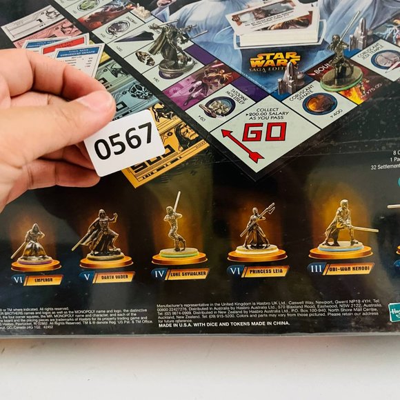Vintage Monopoly Star Wars‎ Saga Edition Board Game Hasbro USAopoly New Sealed - Picture 7 of 7